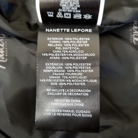 Nanette Lepore Hooded Puffer Coat Belted Size 1X NWT - Picture 7 of 10